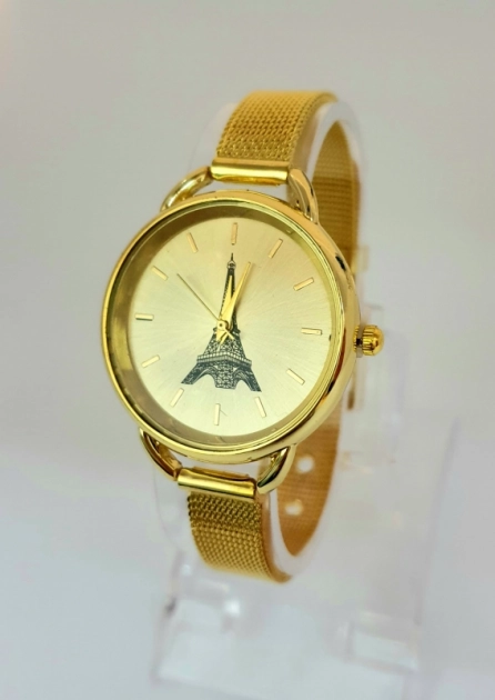 Damski zegarek ze złotą bransoletą - 
