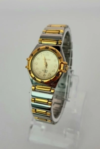 Damski zegarek ze złoto-srebrną bransoletą