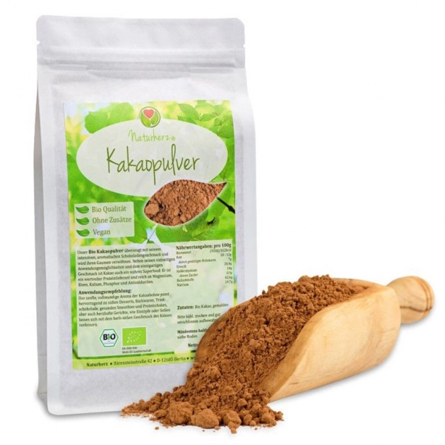 Ekologiczne naturalne kakao BIO od Naturherz - 